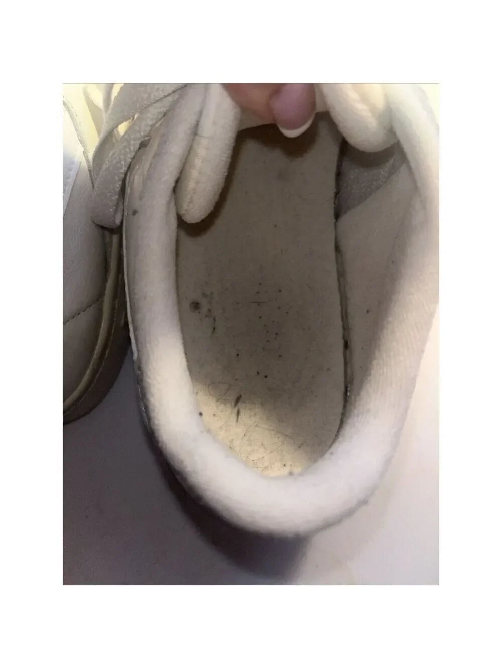 reebok npc low top leather sneaker in chalk size 8 womens